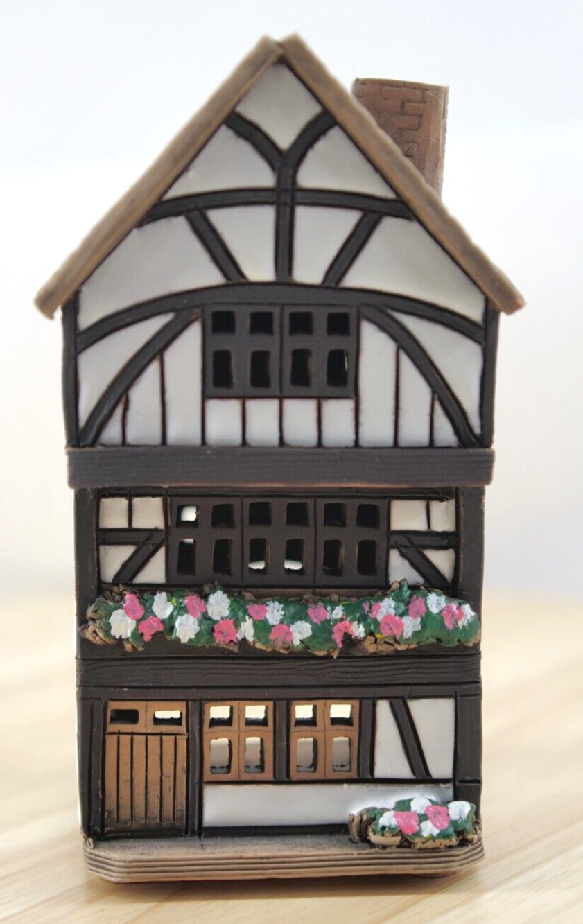 Polish Pottery Cottage Tea light Candle House‎ Hand Made